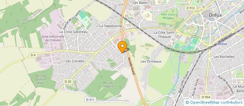 localisation de l'entreprise LES CONSTRUCTIONS DU PATRIMOINE à VERNOUILLET