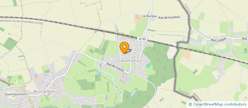 localisation de l'entreprise LES CONSTRUCTIONS DU PEVELE ET DU MELANTOIS  WANNEHAIN