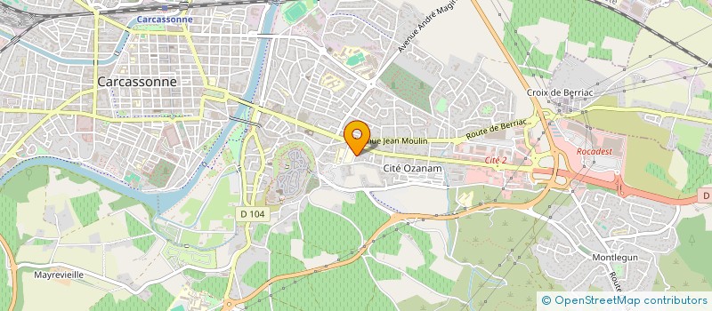 localisation de l'entreprise LES CONSTRUCTIONS PYRENEENNES à CARCASSONNE