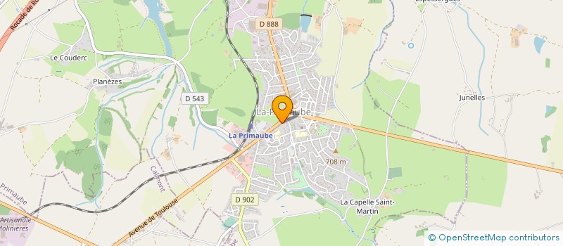 localisation de l'entreprise LES CONSTRUCTIONS RAYNAL  LUC-LA-PRIMAUBE