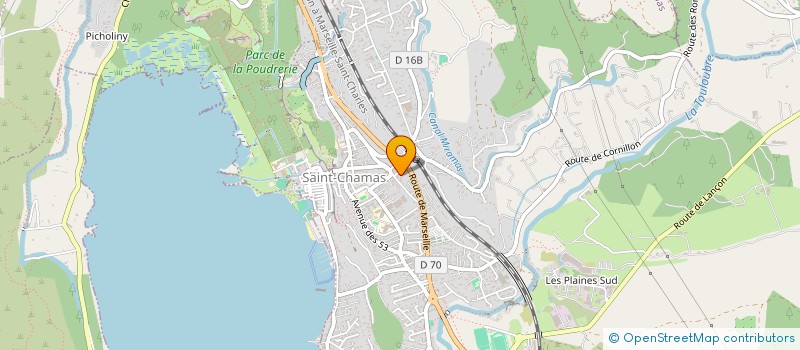 localisation de l'entreprise LES CONSTRUCTIONS TRADI RHONE  SAINT-CHAMAS