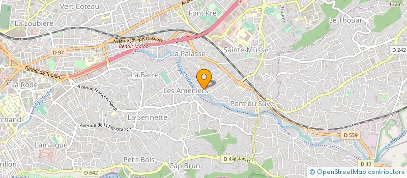 localisation de l'entreprise LES CONSULS à TOULON