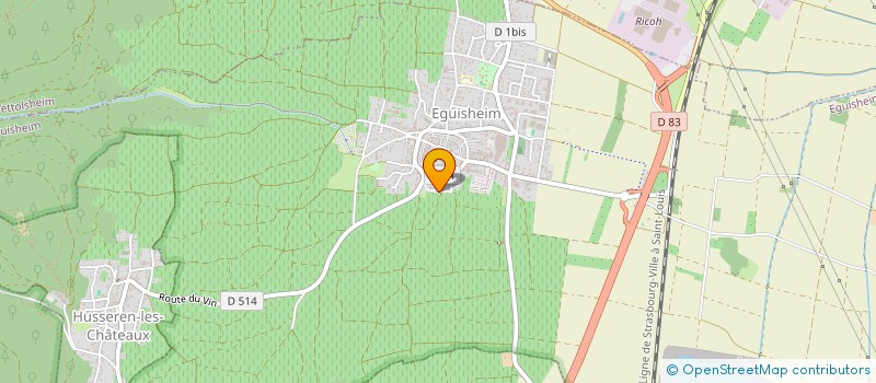 localisation de l'entreprise LES CONSULTANTS ASSOCIES  EGUISHEIM