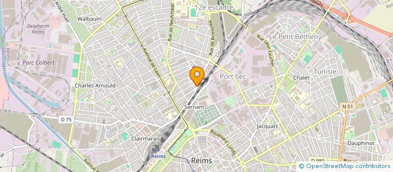 localisation de l'entreprise LES CONSULTANTS DU NORD EST à REIMS