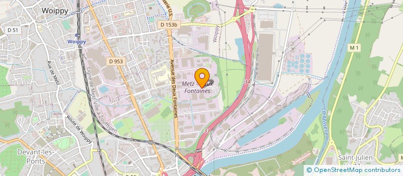 localisation de l'entreprise LES CONSULTANTS DU SPORT  METZ