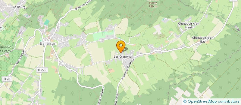 localisation de l'entreprise LES CONTAMINES  BALLAISON