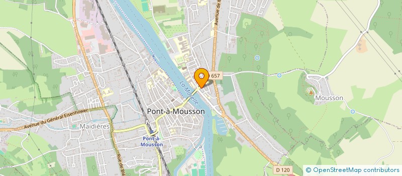 localisation de l'entreprise LES CONTEMPLATIONS  PONT-A-MOUSSON