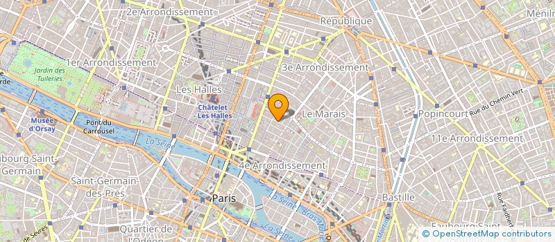 localisation de l'entreprise LES CONTEMPLATIVES à PARIS