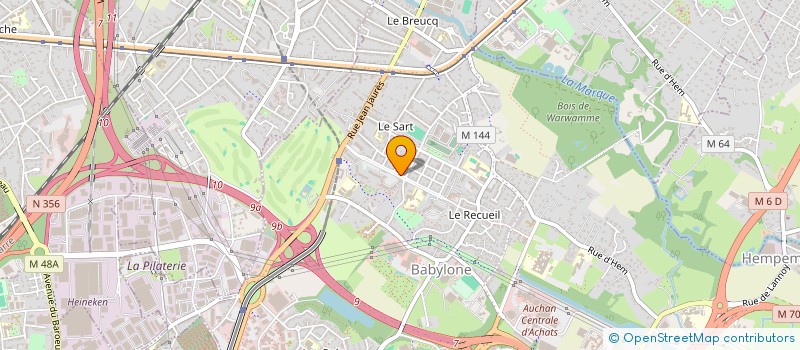 localisation de l'entreprise LES CONTEMPORAINS  VILLENEUVE-D'ASCQ