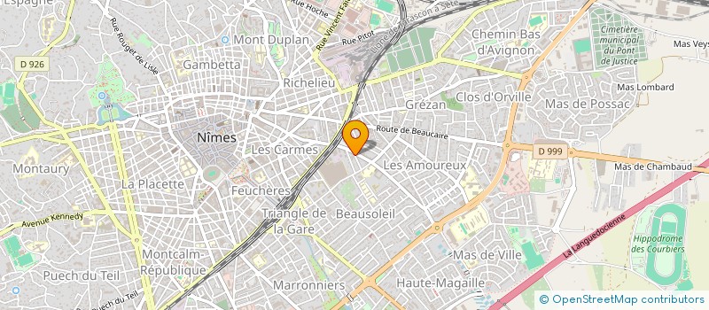 localisation de l'entreprise LES CONTEMPORAINS PARALLELES  NIMES