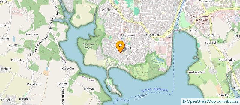 localisation de l'entreprise LES CONTES DE L EQUINOXE 56 à VANNES