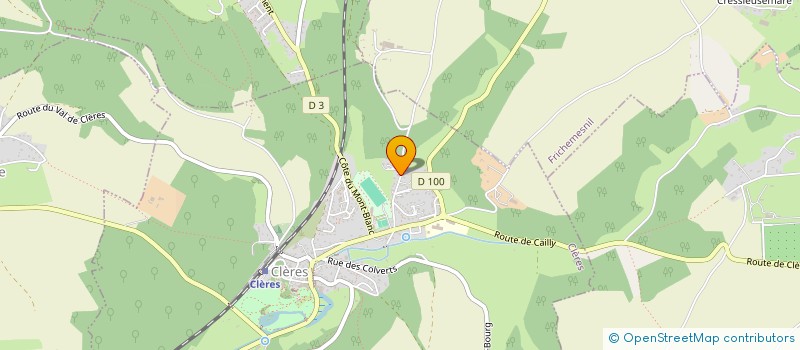 localisation de l'entreprise LES CONTES DE MANPA  CLERES