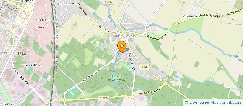 localisation de l'entreprise LES CONTES DE PAULLENE à SAINT-CYR-EN-VAL