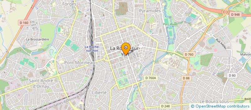 localisation de l'entreprise LES CONTES DE VENDEE  LA ROCHE-SUR-YON