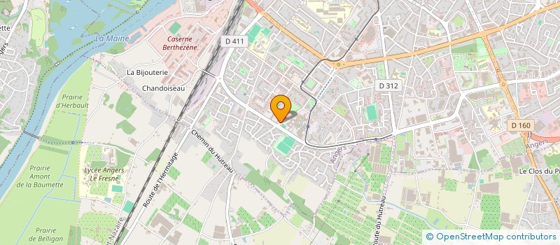 localisation de l'entreprise LES CONTEURS DE LA JABOTEE à ANGERS