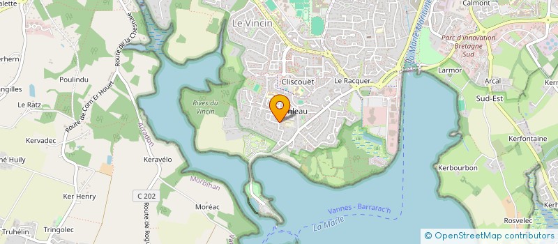 localisation de l'entreprise LES CONTEURS DE ROZ AVEL à VANNES