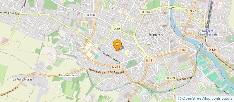 localisation de l'entreprise LES CONTOURS à AUXERRE