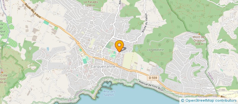 localisation de l'entreprise LES CONTREES DES JEUX  CARQUEIRANNE