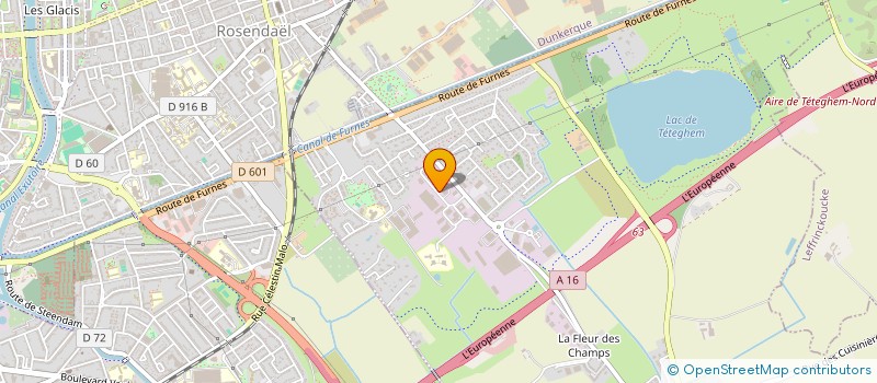 localisation de l'entreprise LES CONTROLES DU DUNKERQUOIS  TETEGHEM-COUDEKERQUE-VILLAGE