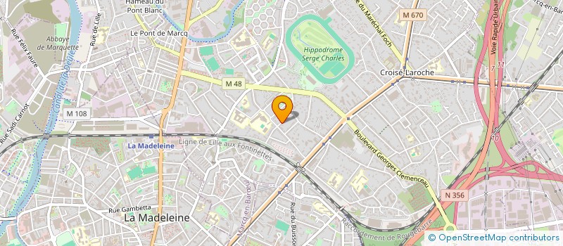 localisation de l'entreprise LES CONVIVES DES NOCES à MARCQ-EN-BARŒUL
