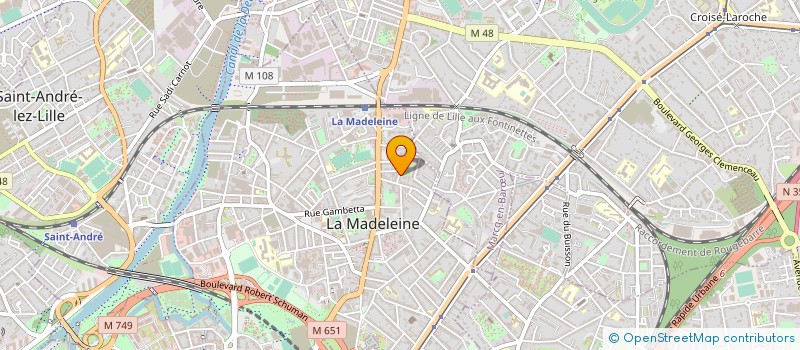 localisation de l'entreprise LES COOKIES A CLERY à LA MADELEINE