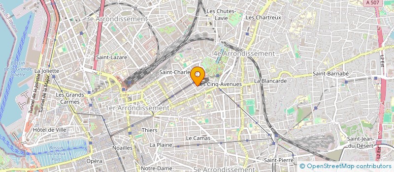 localisation de l'entreprise LES COOP'IN à MARSEILLE