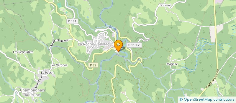 localisation de l'entreprise LES COOPAYSANNERIES à ARGENTAT-SUR-DORDOGNE