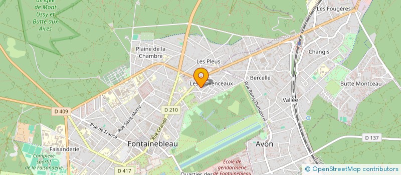 localisation de l'entreprise LES COORDONNATEURS ASSOCIES  FONTAINEBLEAU