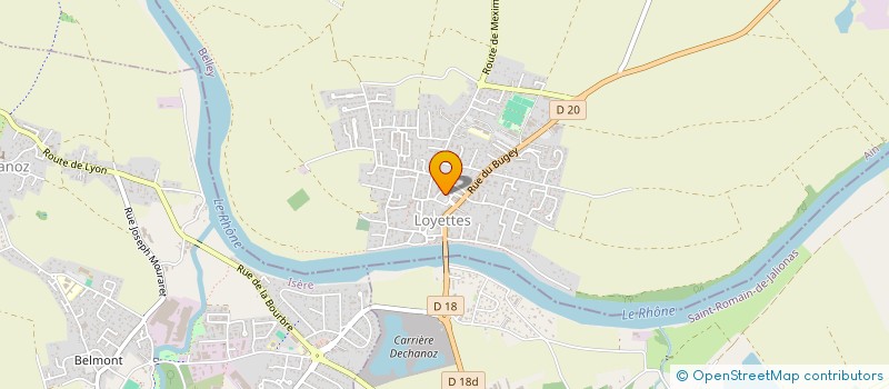 localisation de l'entreprise LES COP'AINS  LOYETTES