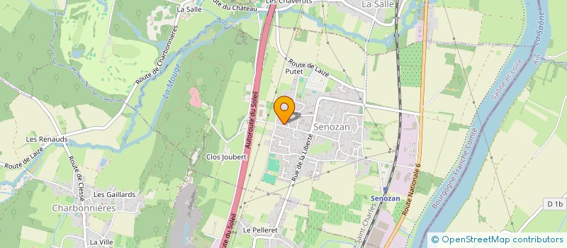 localisation de l'entreprise LES COP'CINELLES  SENOZAN