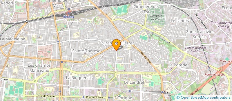 localisation de l'entreprise LES COPAINES D'ABORD  RENNES