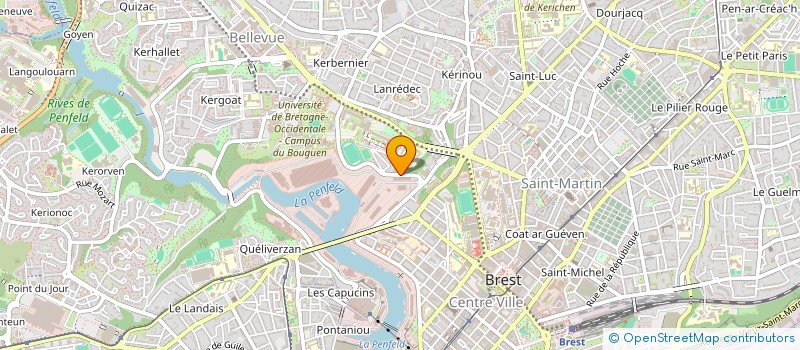 localisation de l'entreprise LES COPAINES DE LA PRIDE DE BREST à BREST