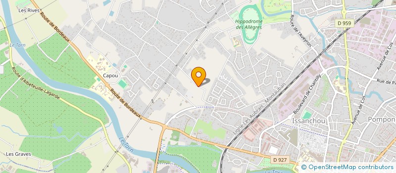 localisation de l'entreprise LES COPAINGS  MONTAUBAN