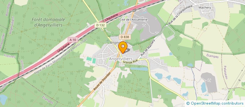 localisation de l'entreprise LES COPAINS à ANGERVILLIERS