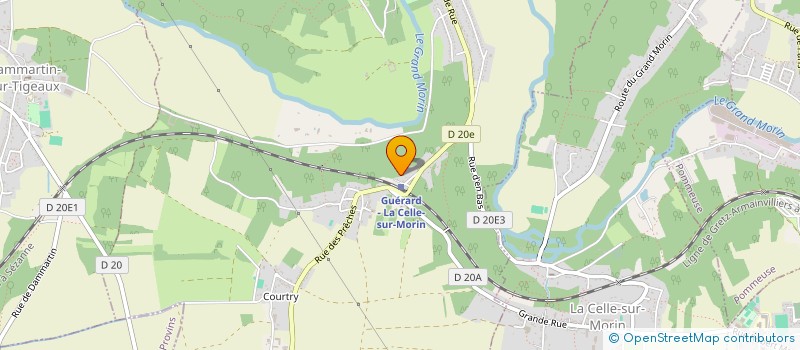 localisation de l'entreprise LES COPAINS  GUERARD