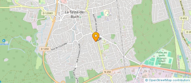 localisation de l'entreprise LES COPAINS A BORD à LA TESTE-DE-BUCH