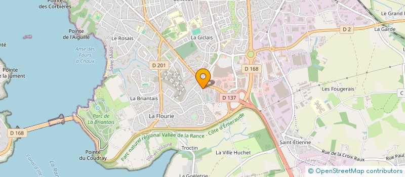 localisation de l'entreprise LES COPAINS A BORD  SAINT-MALO