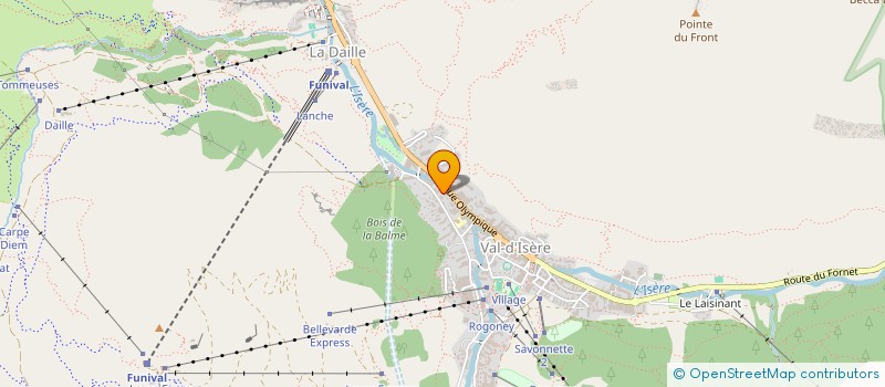 localisation de l'entreprise LES COPAINS A TABLE  VAL-D'ISERE