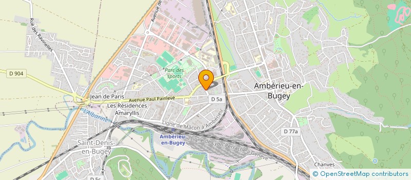 localisation de l'entreprise LES COPAINS D'ABORD à AMBERIEU-EN-BUGEY