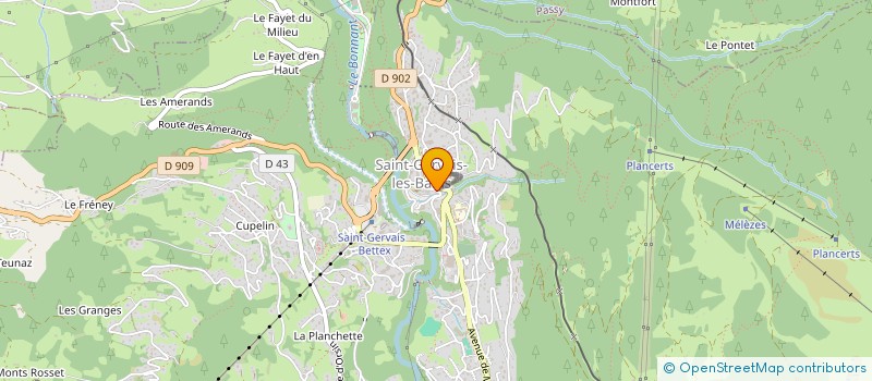 localisation de l'entreprise LES COPAINS D'ABORD à SAINT-GERVAIS-LES-BAINS