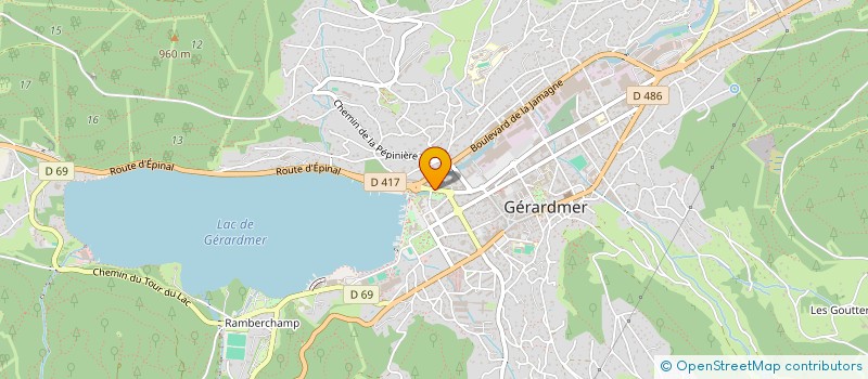 localisation de l'entreprise LES COPAINS D'ABORD à GERARDMER
