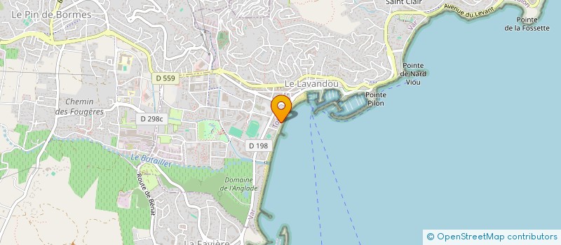 localisation de l'entreprise LES COPAINS D'ABORD à LE LAVANDOU