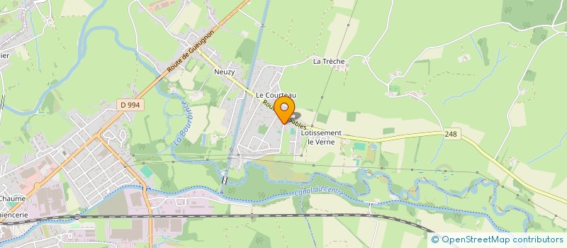 localisation de l'entreprise LES COPAINS D'ABORD 71 à DIGOIN