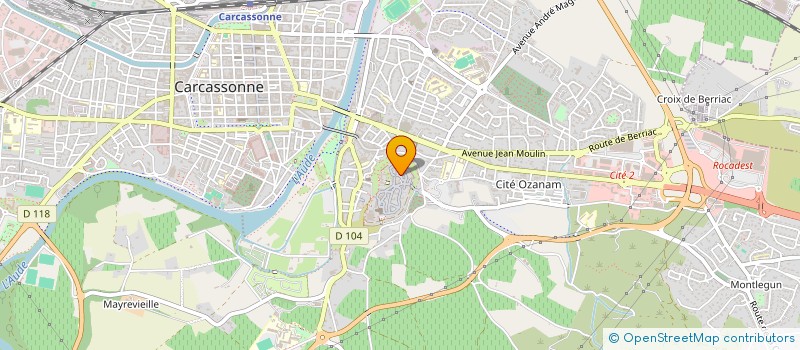 localisation de l'entreprise LES COPAINS D'ABORD à CARCASSONNE