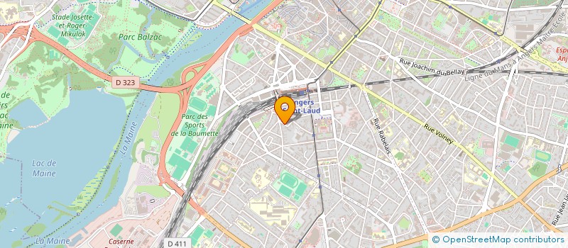 localisation de l'entreprise LES COPAINS D'ABORD à ANGERS