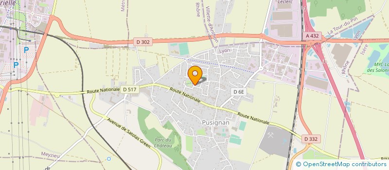 localisation de l'entreprise LES COPAINS D'ABORD  PUSIGNAN