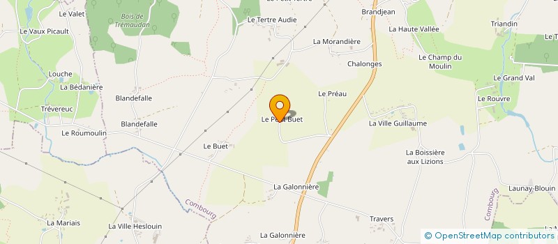 localisation de l'entreprise LES COPAINS D'ABORD  COMBOURG