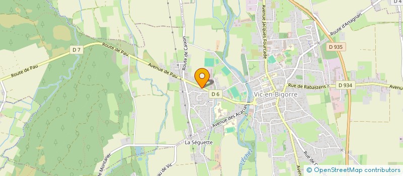localisation de l'entreprise LES COPAINS D'ABORD à VIC-EN-BIGORRE
