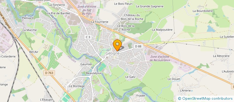 localisation de l'entreprise LES COPAINS D ABORD DE GETIGNE  GETIGNE