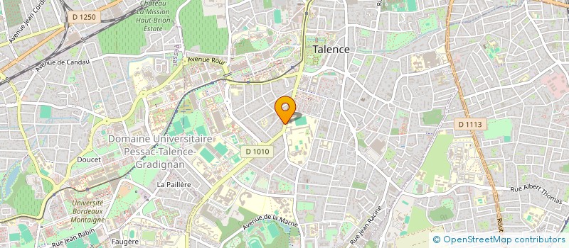 localisation de l'entreprise LES COPAINS D'ABORD (SARL)  TALENCE